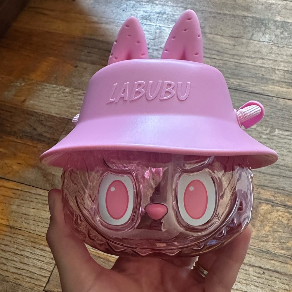 Blush pink authentic Labubu THE MONSTERS Wacky Mart Series-Tumbler